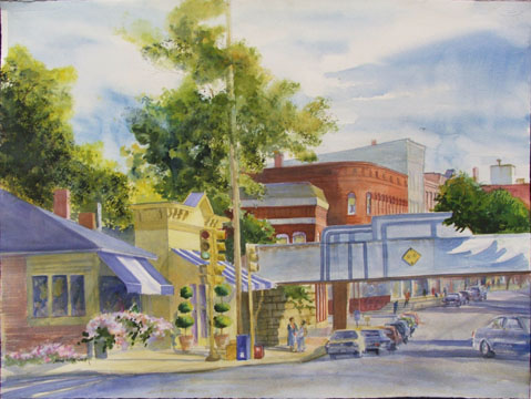 Green Light on Main St., Northampton – R. MICHELSON GALLERIES